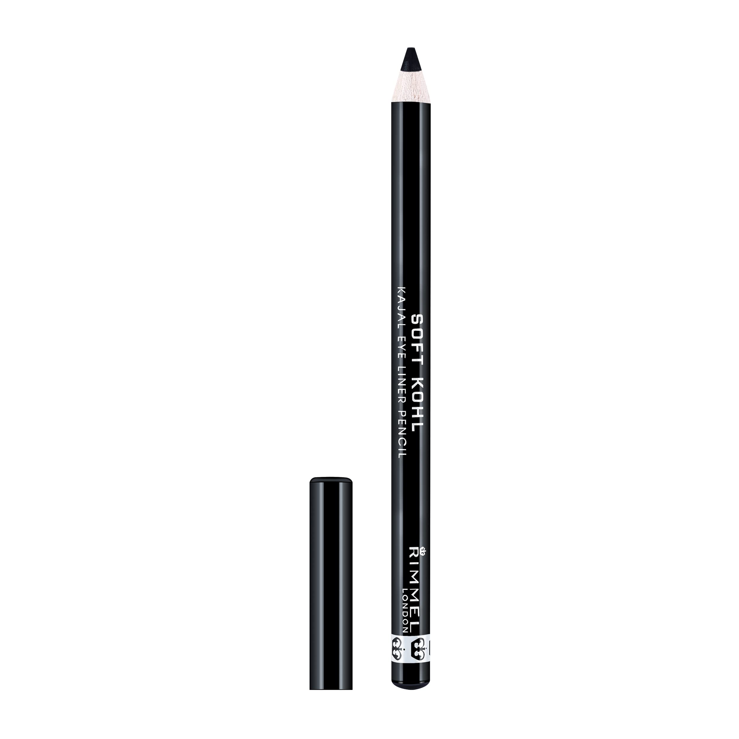 Rimmel London Soft Kohl Smudge-proof Eyeliner Pencil, Jet black