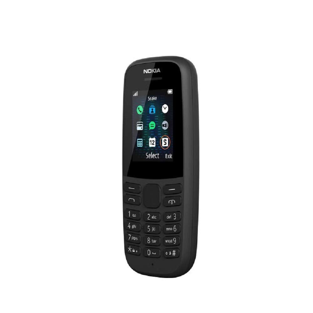 Nokia 105 (4th Edition) 1.77 Inch UK SIM Free Feature Phone (Single SIM) – Black