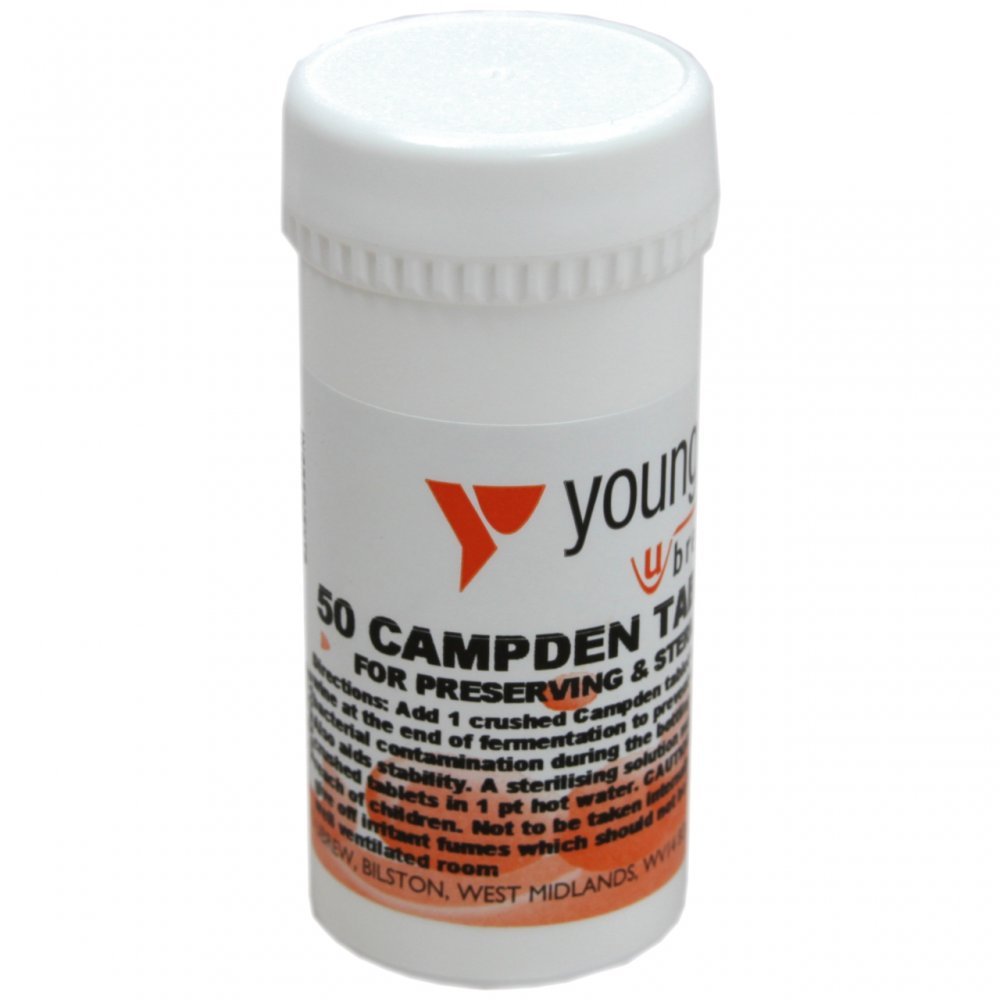 Youngs Campden Tablets 50 pk (Sodium Metabisulphate)