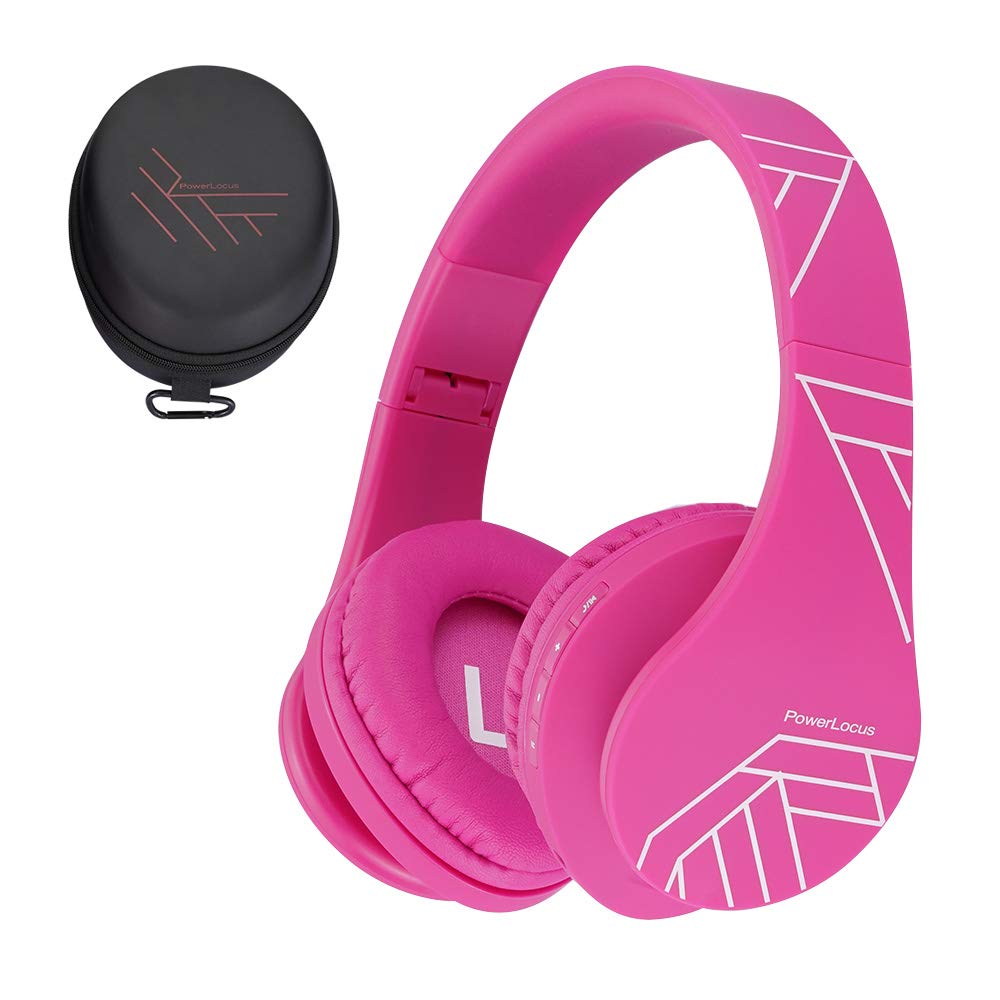 Kids Headphones, PowerLocus P2 Bluetooth Headphones for Kids with Volume Limit 85DB, Kids Wireless Headphones Over Ear with Microphone, Foldable, Carry Case, Micro SD/TF for iPhone/iPad/Laptop/PC/TV