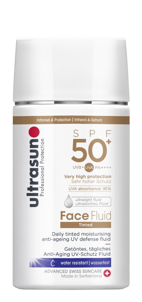 ultrasun Face Fluid Tinted Anti-Ageing SPF50+, 40 ml