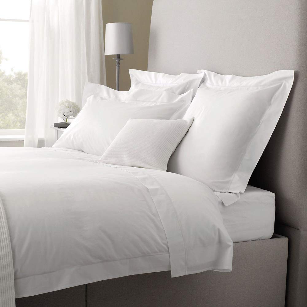 Linens Limited 100% Egyptian Cotton 200 Thread Count Flat Sheet, White, Single
