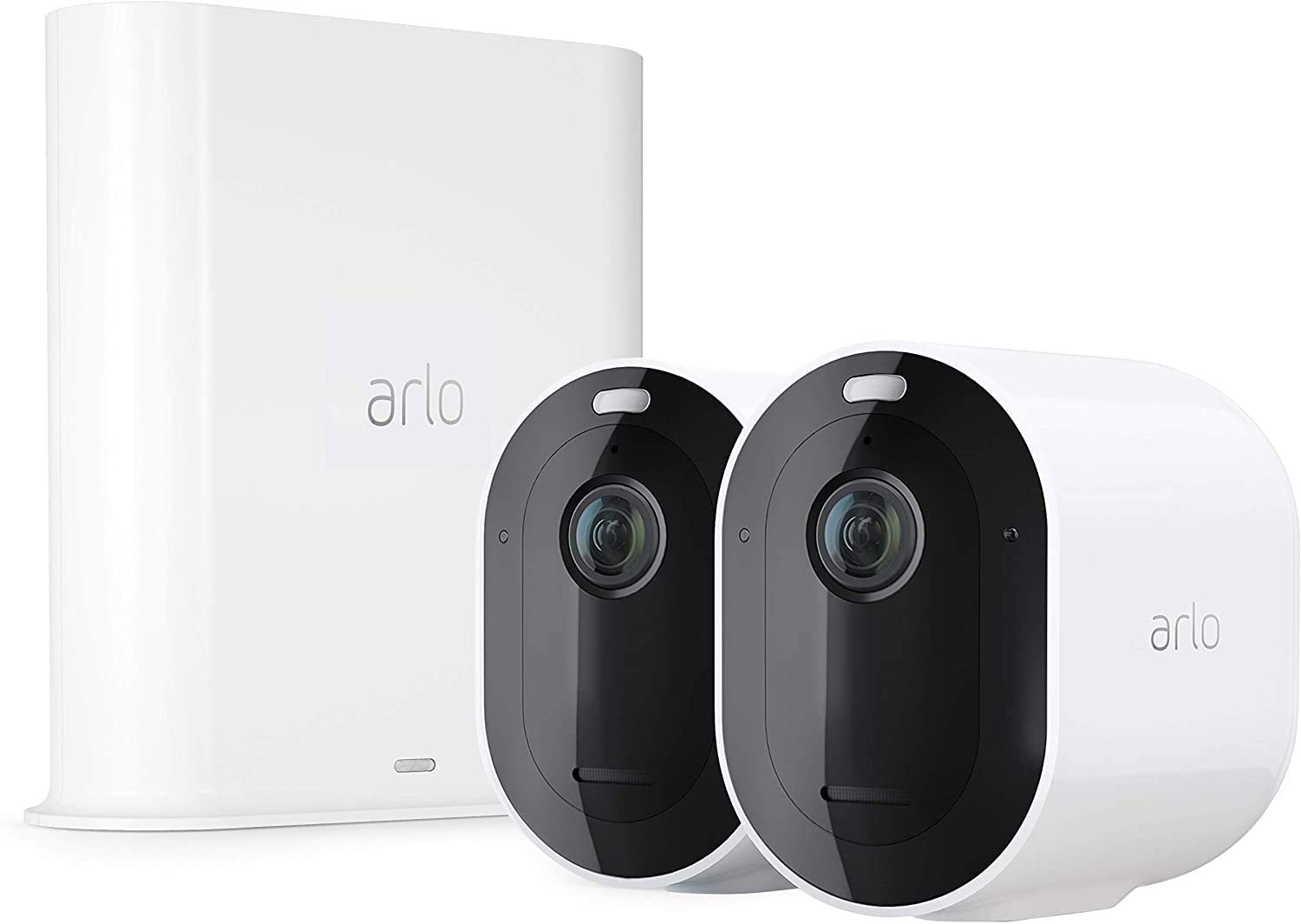 Arlo Pro3 Wireless Outdoor Home Security Camera System CCTV, 6-Month Battery, Colour Night Vision, 2K HDR, 2-Way Audio, Alarm, 2 Camera kit, With 90-day free trial of Arlo Secure Plan, White