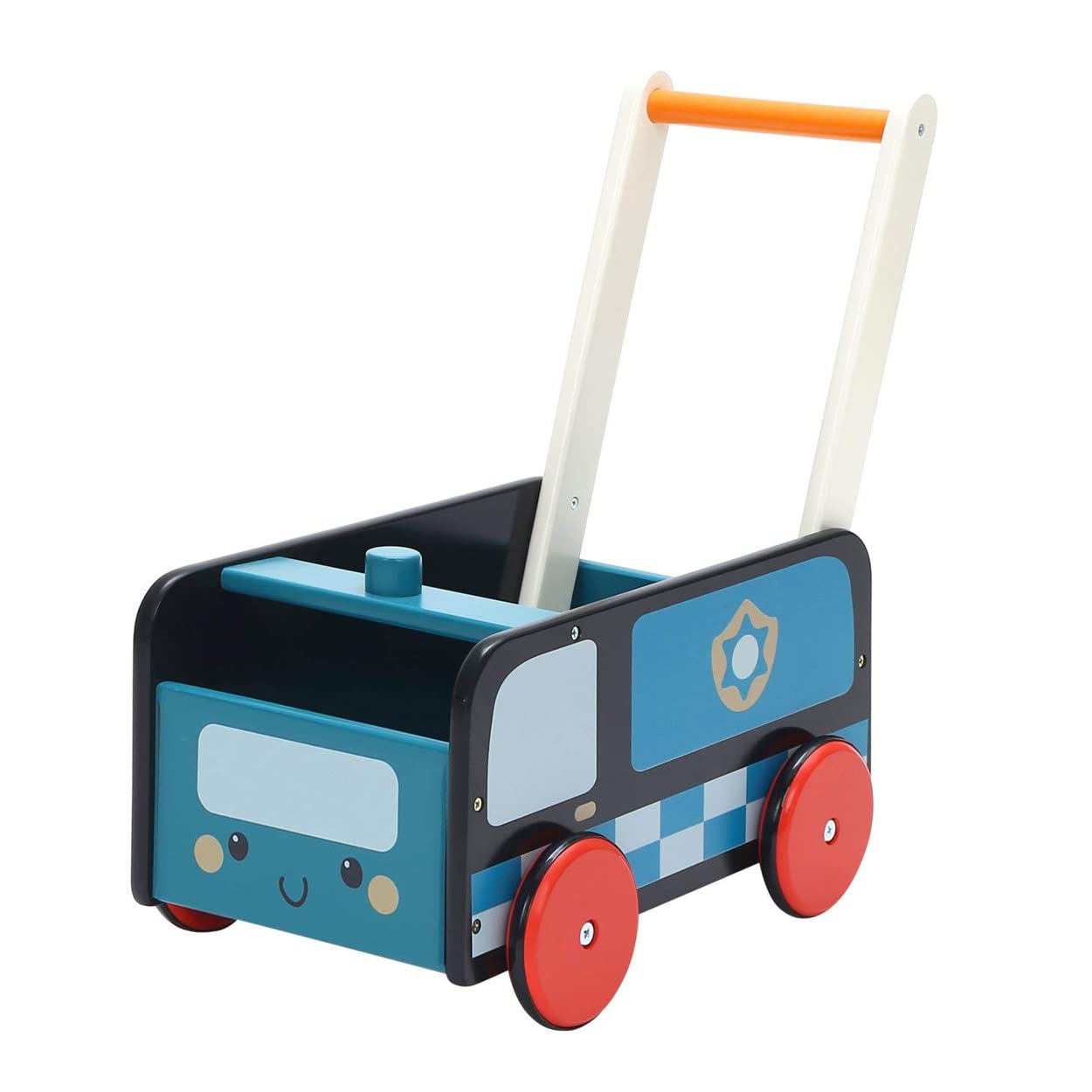 Labebe Wooden Baby Walker for 1 Years Old (Police Car)