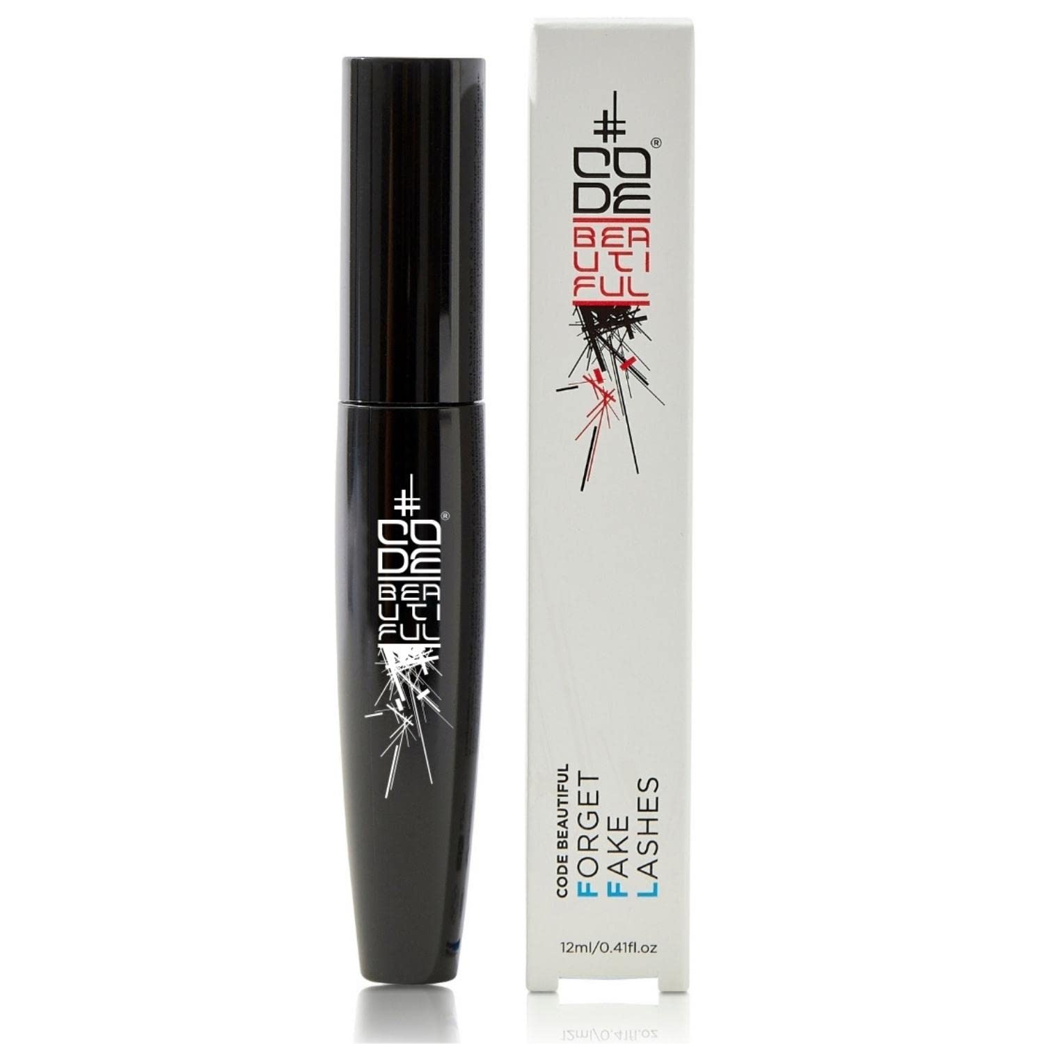 Eyelash primer | pre Mascara Lash primer Boosts your Lashes for Volume & length | Lash Lengthening Mascara Primer | Vegan Cruelty Free Eye Make-up | CODE Beautiful FFL Forget Fake Lashes 12ml