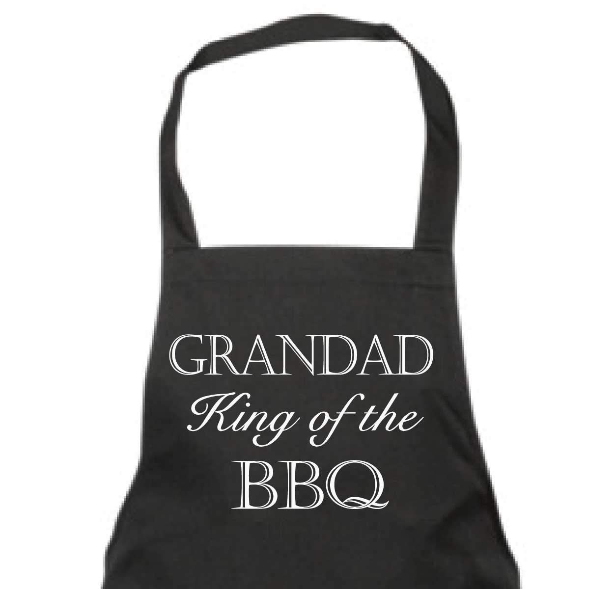 Grandad King of The BBQ Apron Gift Present Fathers Day Birthday Christmas