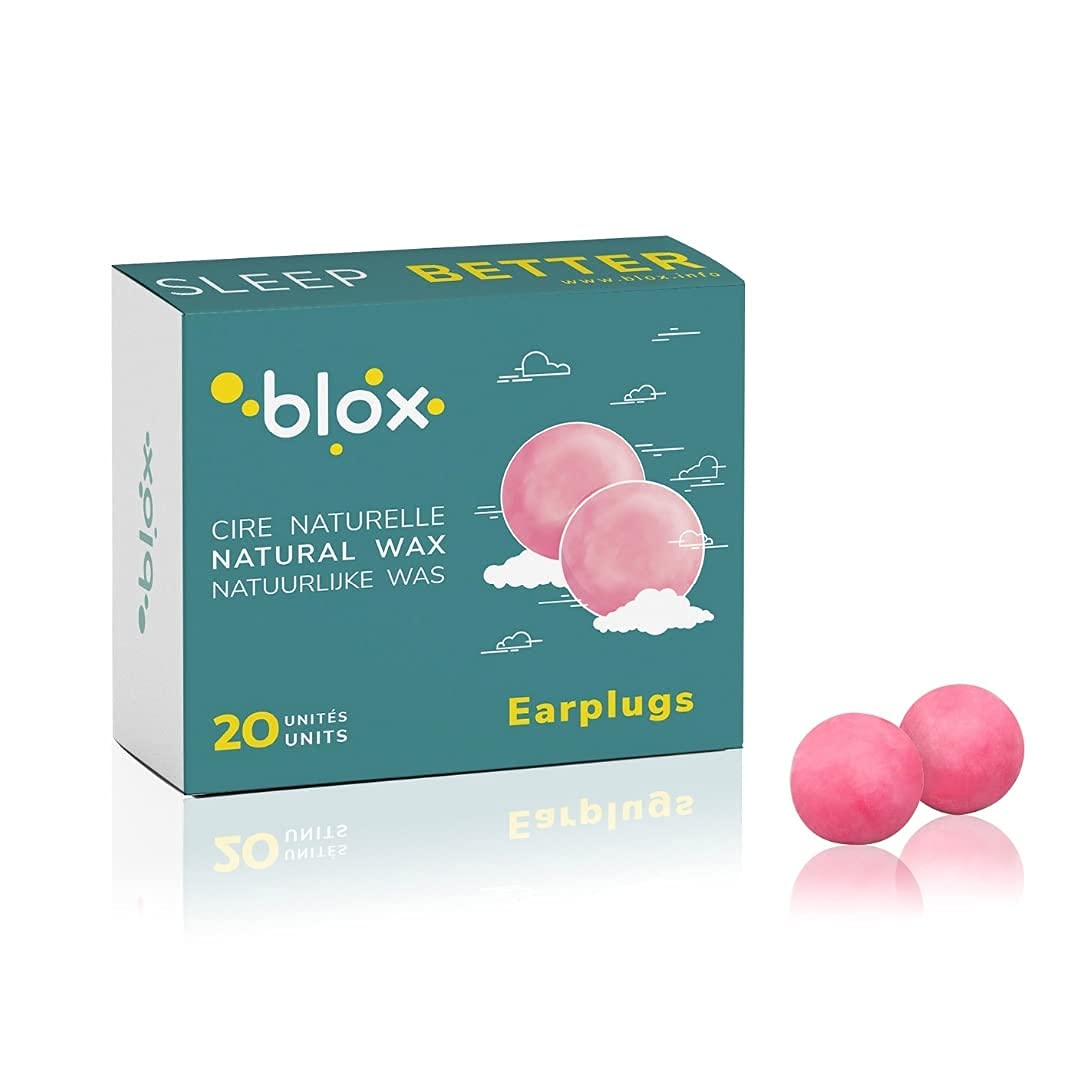 Blox Natural Wax – Best Wax Earplugs – Sleep, Rest, Noise Reduction – 10 Pairs