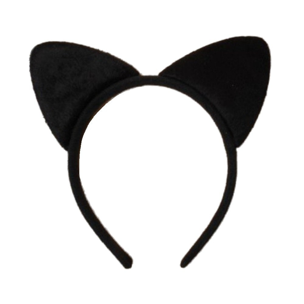 Black Soft Fabric Cat Ears Alice Hair Band Headband Fancy Dress