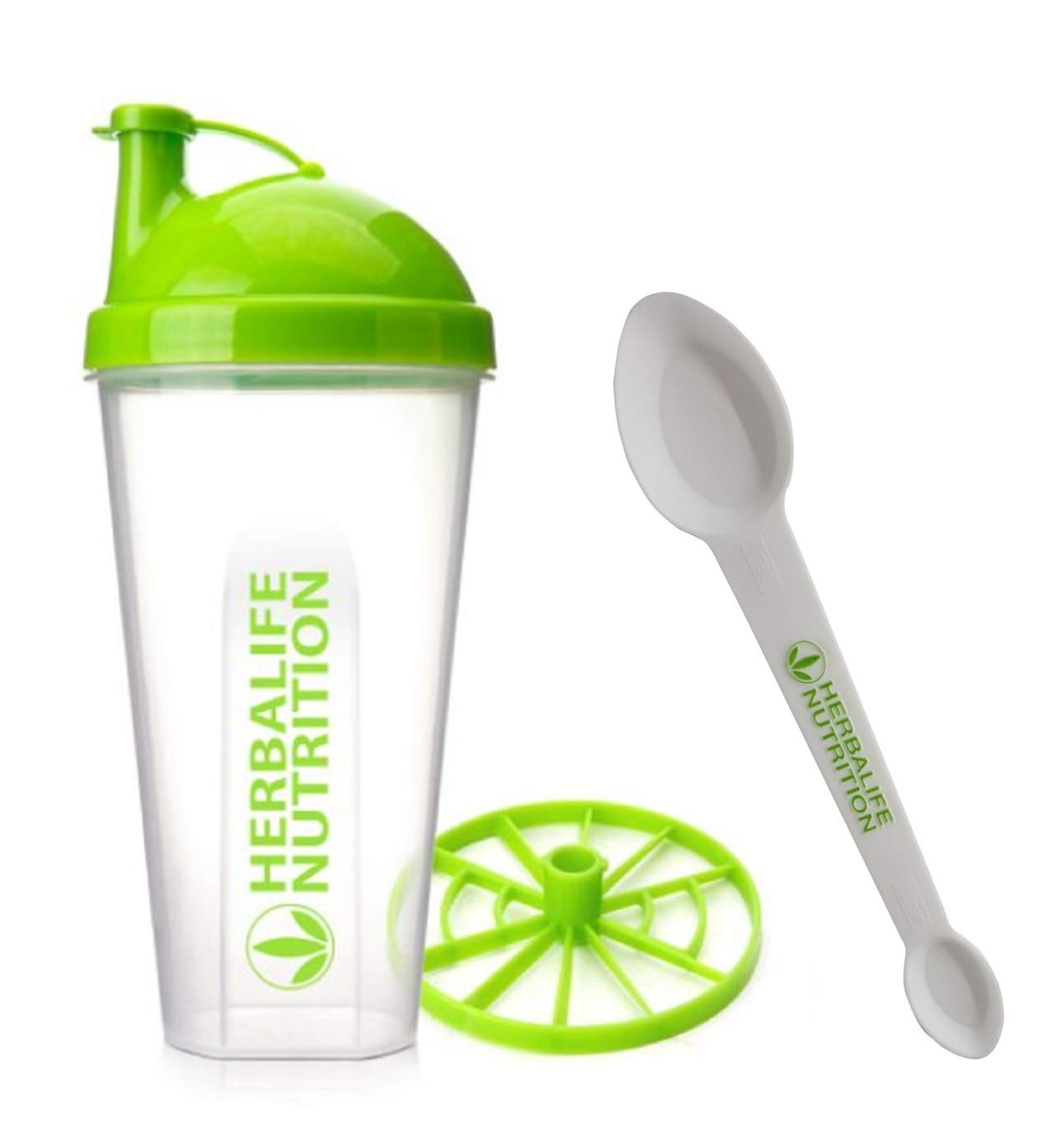 Herbalife Shaker Bottle 13.5-Ounce(400ml) with Blender and Herbalife Spoon 1 pack