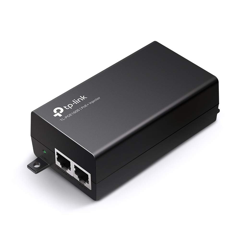 TP-Link 802.3at/af Gigabit PoE Injector | Non-PoE to PoE Adapter | Supplies PoE (15.4W) or PoE+ (30W) | Plug & Play | Desktop/Wall-Mount | Distance Up to 100m (TL-PoE160S)