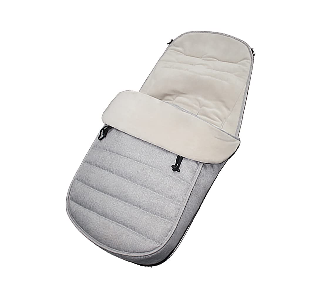 Baby Footmuff, Waterproof and Windproof Superfine Velvet Lined Universal Fitting for Pushchairs Strollers Prams Buggy (Gray)