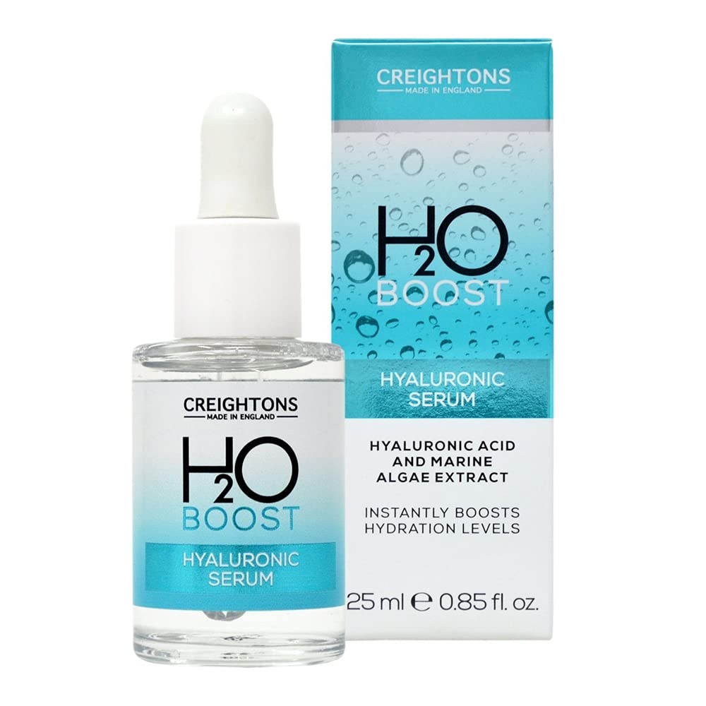 Creightons H2O Boost Hyaluronic Serum (25ml) - Instantly Boosts Hydration Levels and replenishes skin's appearance. Vegan Friendly. Cruelty Free. Dermatologically Tested.