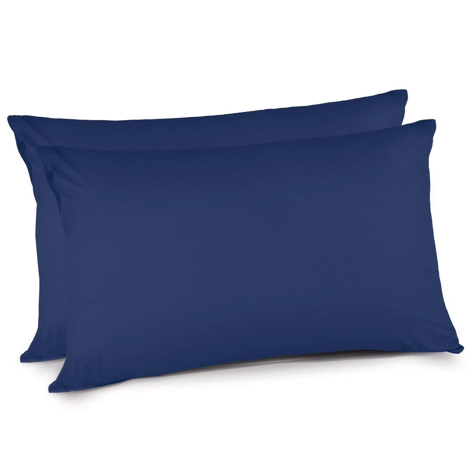 Adoric Pillow Cases Blue 2 Packs Queen Size, 50 X 75 CM Silky-soft 100% Brushed Microfiber Anti-static & Dust Mite Resistant