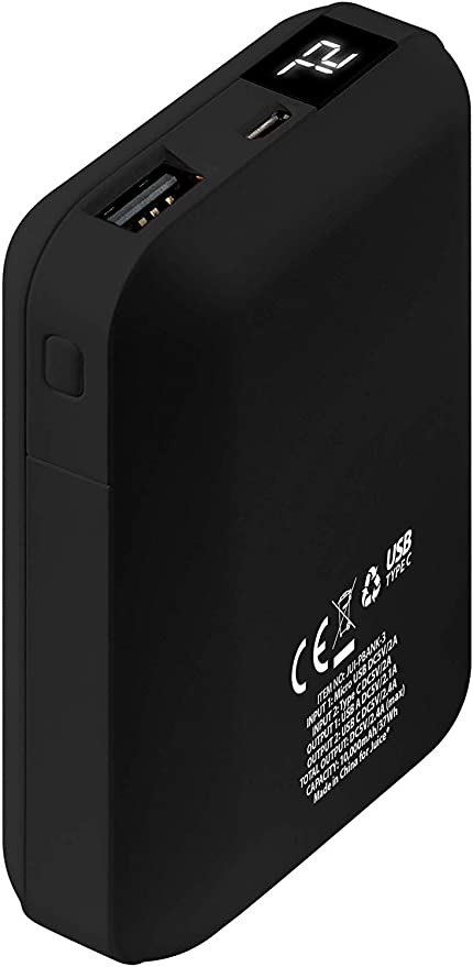 Juice 3 Charges Power Bank Portable Charger for Apple iPhone, Samsung, Huawei, Microsoft, Oppo, Sony - Black
