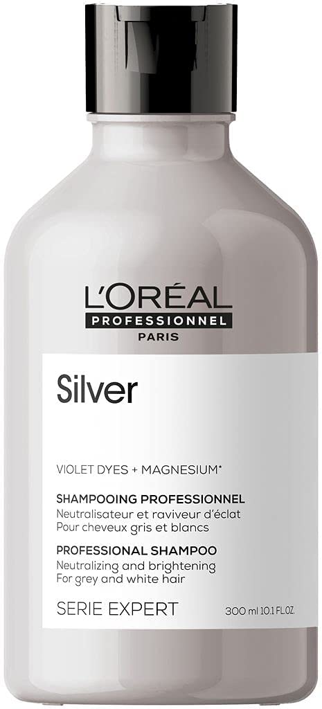 L’Oréal Professionnel |Shampoo, Grey, White or Light Blonde Hair, Serie Expert Silver