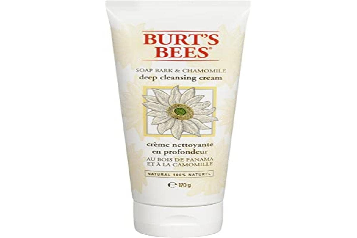 Burt's Bees Natural Cleanser Soap Bark and Chamomile Deep Cleansing Cream – 1 x Tube 170 grams