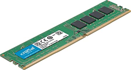 Crucial RAM CT8G4DFRA32A 8GB DDR4 3200MHz CL22 (or 2933MHz or 2666MHz) Desktop Memory