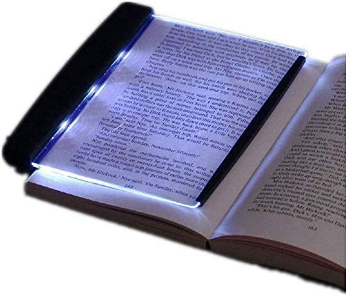 LED Paperback Book Light,LED Reading Bright Light Lamp Board with Detachable Page Clip,Eye protection Book Night Light for Night Reading