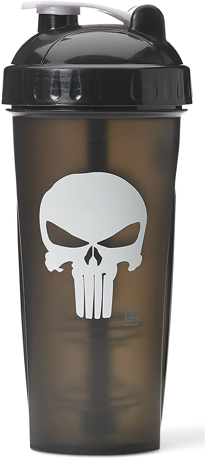 PERFORMA Hero Series Marvel Shaker Bottle, 800 ml Capacity, Punisher