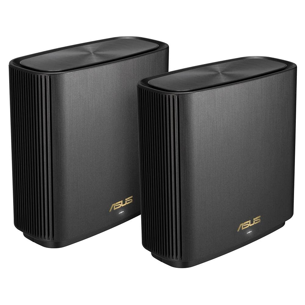 ASUS ZenWiFi AX Whole-Home Tri-Band Mesh WiFi 6 System(XT8), Coverage Up to 510sq m or 5500sq ft or 6+ Rooms, 6.6 Gbps WiFi, 3 SSIDs, Life-Time Free Network Security and PS5 Compatible, 2.5G Port