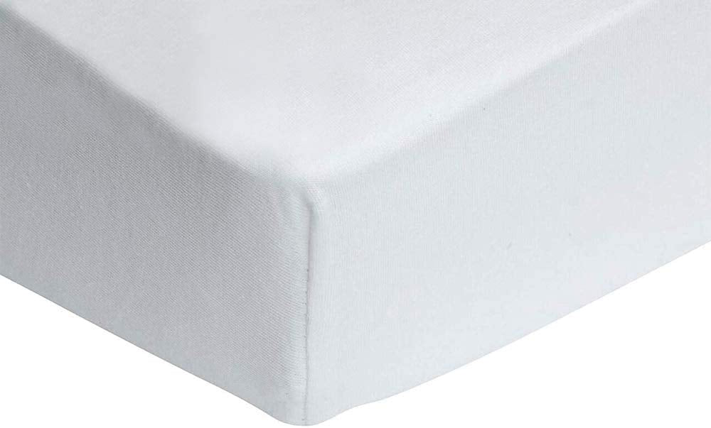Bloomsbury Mill - Easycare Single Fitted Sheet - Soft Mattress Cover - Fits Standard Single Mattress 90cm x 200cm - White