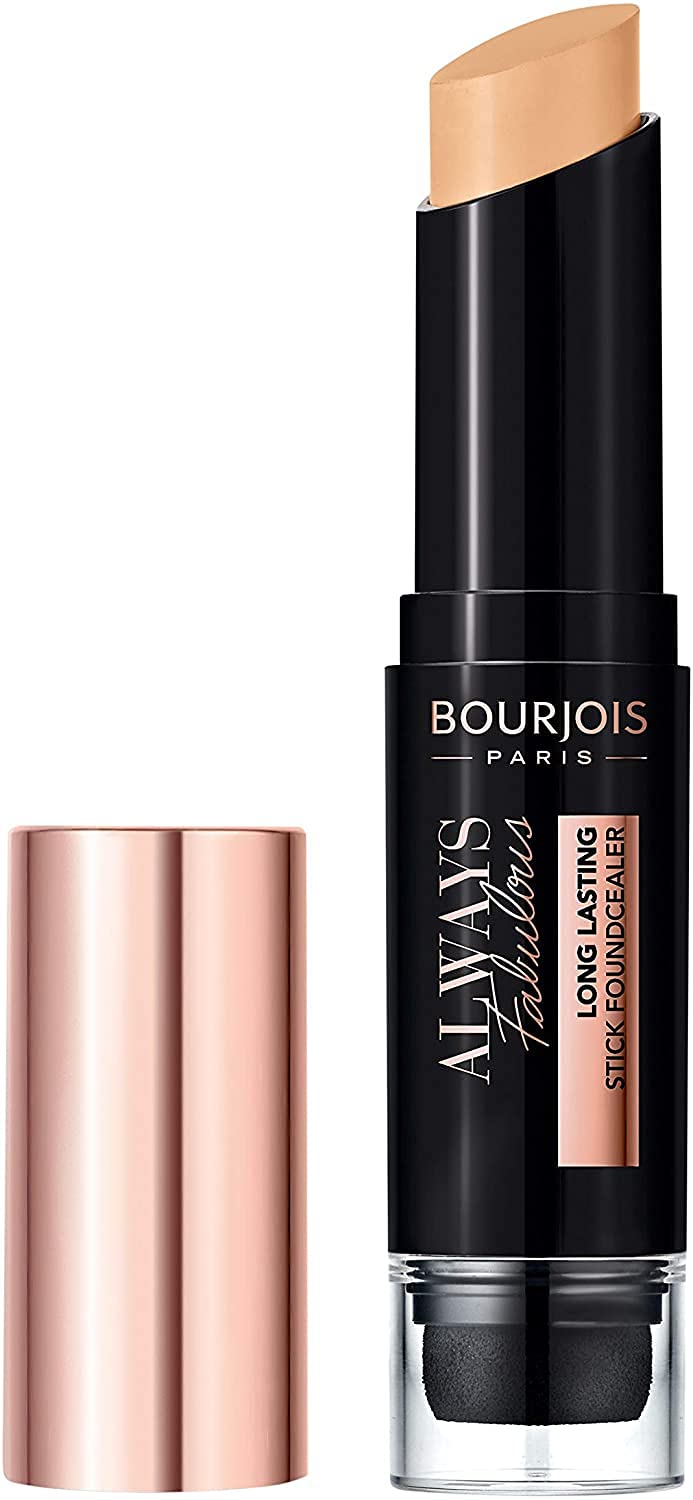 Bourjois Always Fabulous 24 Hour 2-in-1 Foundation and Concealer Stick with Blender, 210 Light Beige