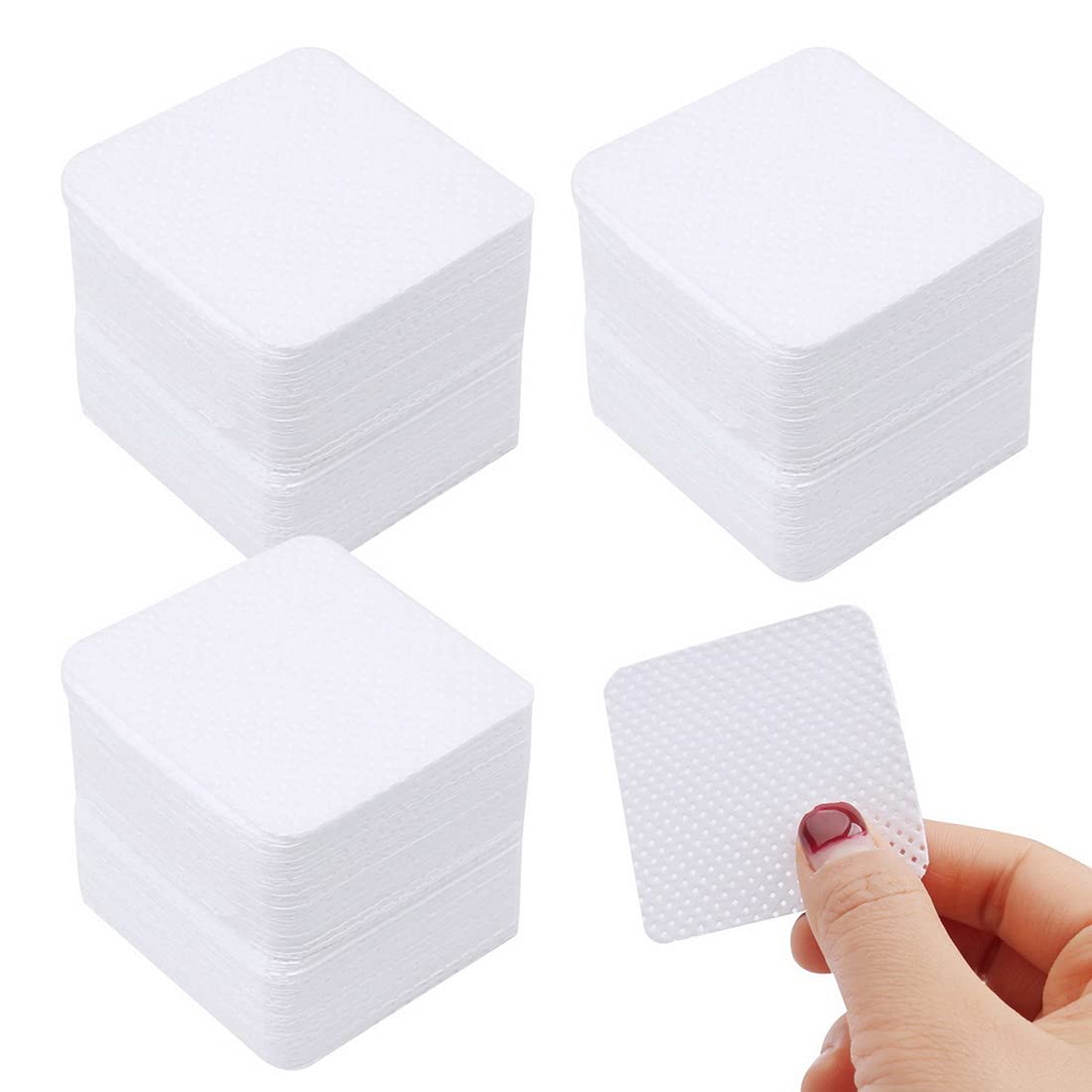 600 Pcs Lint Free Wipes For Nails, Nail Wipe Pads Lint Free Wipes Nail Art UV Gel Polish Absorbent Remover Wipes Meltblown for Diy Nail