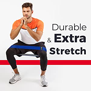ELVIRE Fabric Resistance Bands Set. 2 Styles Available: BOOTY BANDS for Your Glutes OR LONG RESISTANCE BANDS for Full Body Workout. 3 Resistant Loop Levels. Non-Slip Exercise Bands for Women & Men