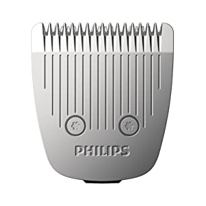 Philips Beard & Stubble Trimmer/Hair Clipper for Men, Series 5000, 40 Length Settings, Self-Sharpening Metal Blades, UK 3-Pin Plug - BT5502/13