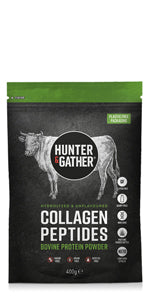 Hunter & Gather Collagen Powder - Pure Unflavoured Premium Hydrolysed Bovine Collagen Peptides Powder for Hair Skin Nails Muscles (Plastic Free Packaging) - Bovine 400g