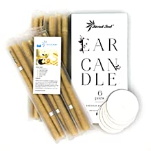 Sacred Soul Hopi Ear Candles Therapist Standard - CE Certified - Beeswax, Scented Aroma With Filters & Protector Discs (6 Pairs | 12 candles)