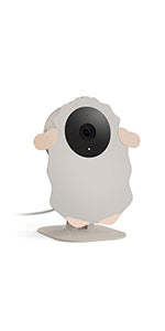 Nooie Baby Monitor Pet WiFi Camera 1080P with Night Vision Motion & Sound Detection 2.4Ghz Remote Control Camera for Indoor Baby Nanny and Pet Monitor, Compatible with Alexa