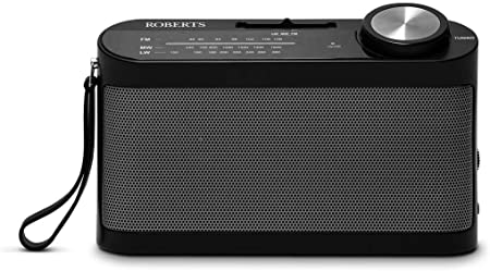 Roberts Radio R9993 Portable 3-Band LW/MW/FM Battery Radio with Headphone Socket - Black