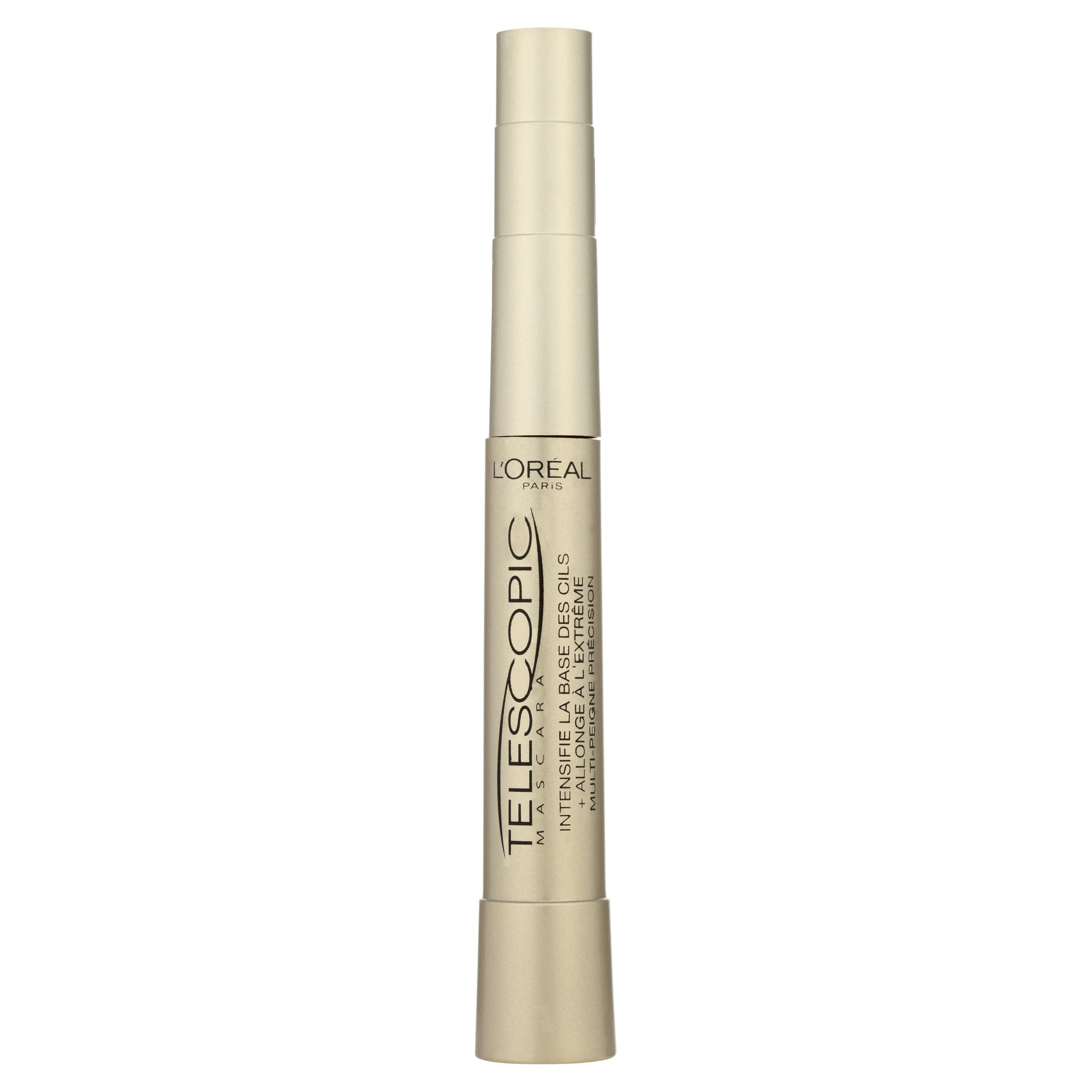 L'Oreal Paris Telescopic Mascara Magnetic Black, Precise Application for Up to 60 Percent Longer Looking Lashes