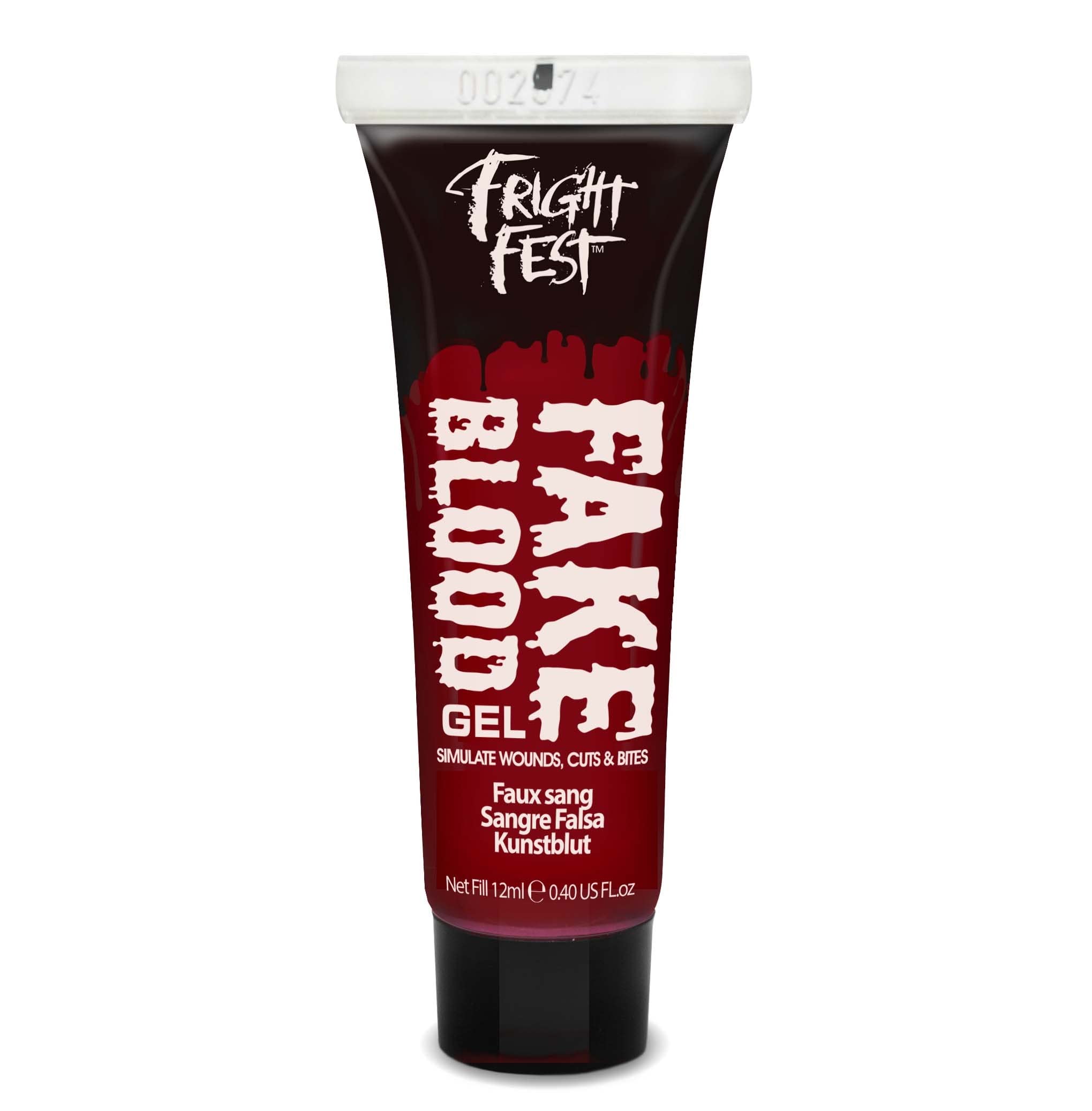 Fright Fest, Fake Blood, Dark Red, 12ml -Halloween Makeup Vampire Fake Blood