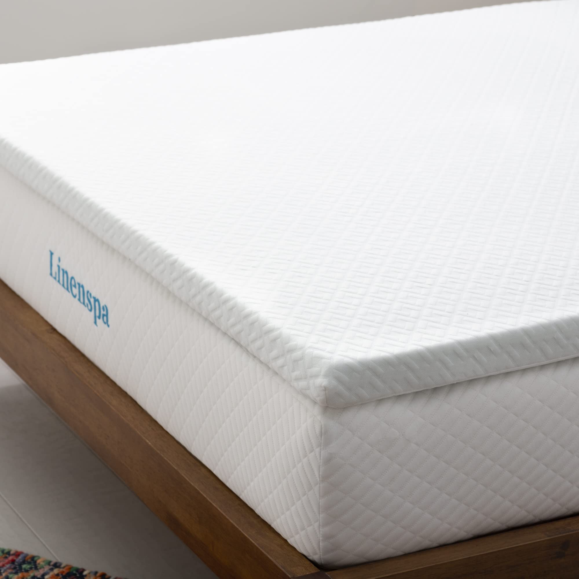Linenspa 5 Centimeter Gel Infused Memory Foam Mattress Topper with Zippered Cover, 135 x 190 cm
