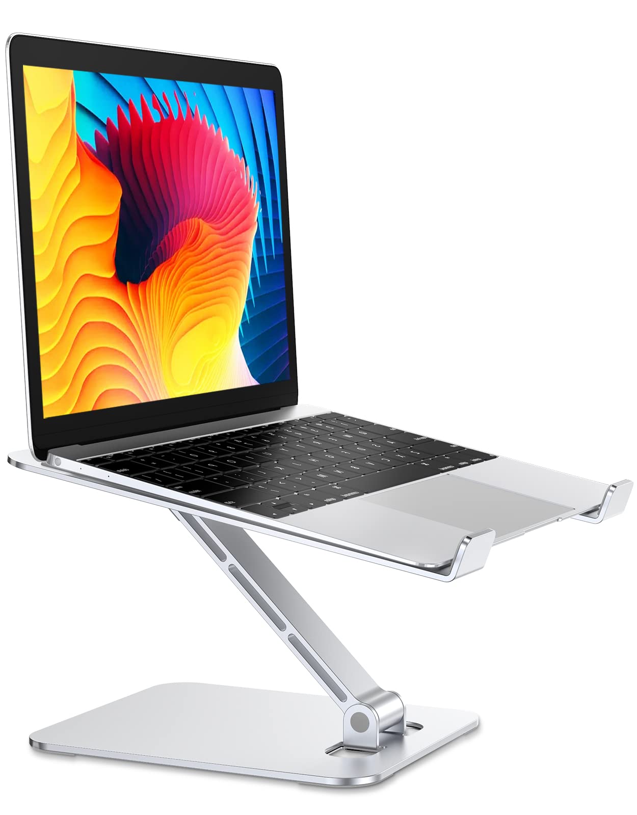 Glangeh Laptop Stand, Adjustable Ergonomic Portable Aluminum Laptop Riser, Foldable Computer Stand Compatible with MacBook Air Pro, Samsung, Sony, Dell, ASUS, Lenovo, HP, More 10-16" Laptops