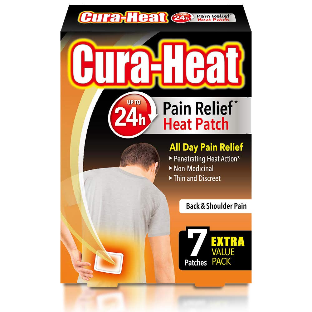 Cura-Heat Back and Shoulder Pain 7 Count (Pack of 1)