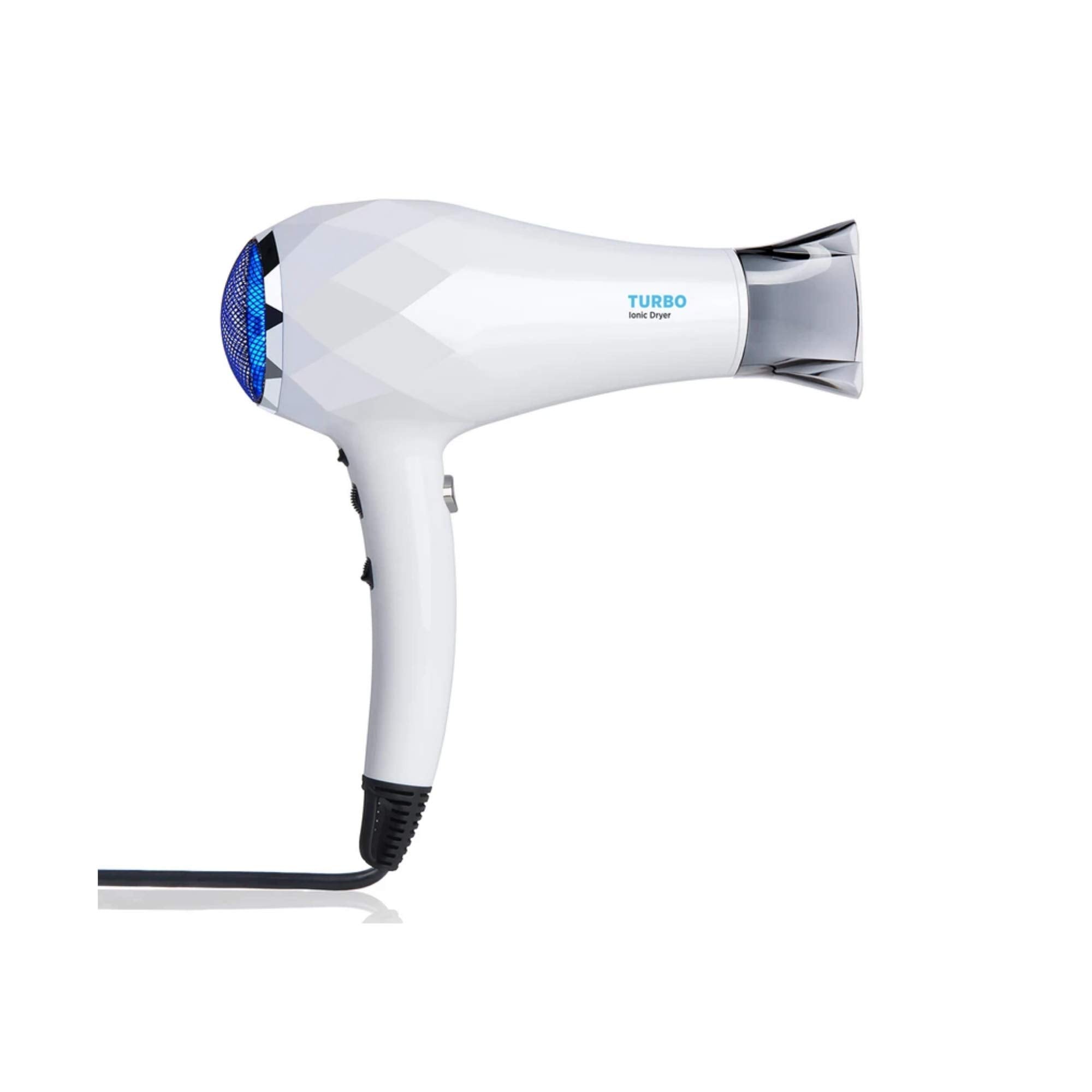 InStyler Professional, Ceramic & Lightweight TURBO Ionic Blow Dryer | Salon Quality Hair at Home | Reduce Fizz, Straighten, and Style | Ionic Generator