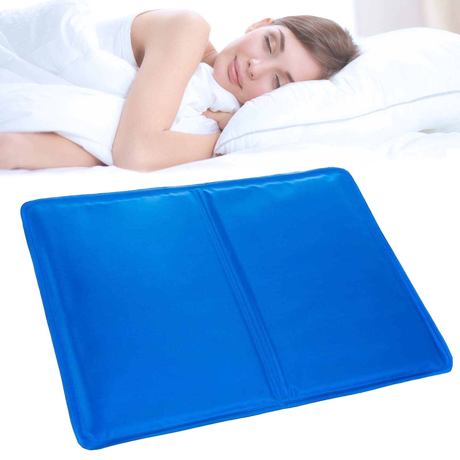 Tanness Gel Cooling Mat | Cool Jelly Pad Cushion for Absorbs and Dissipates Heat | Cooling Pillow Great for Improve Quality of Sleep and Optimal Sleeping Temperature