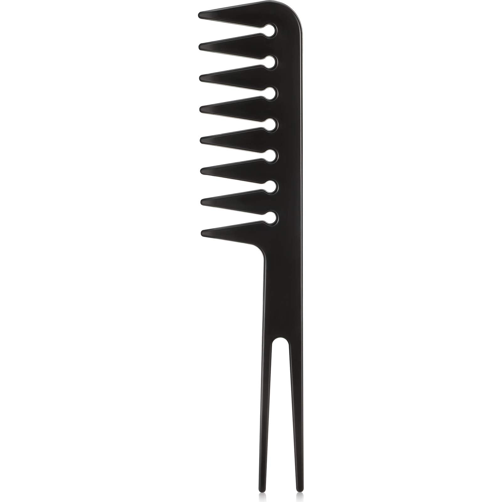 Wide Tooth Comb Fantail Comb Styling Comb Shaping Wet Pick Barber Brush Comb for Women Men Most Hair Types Salon Barber