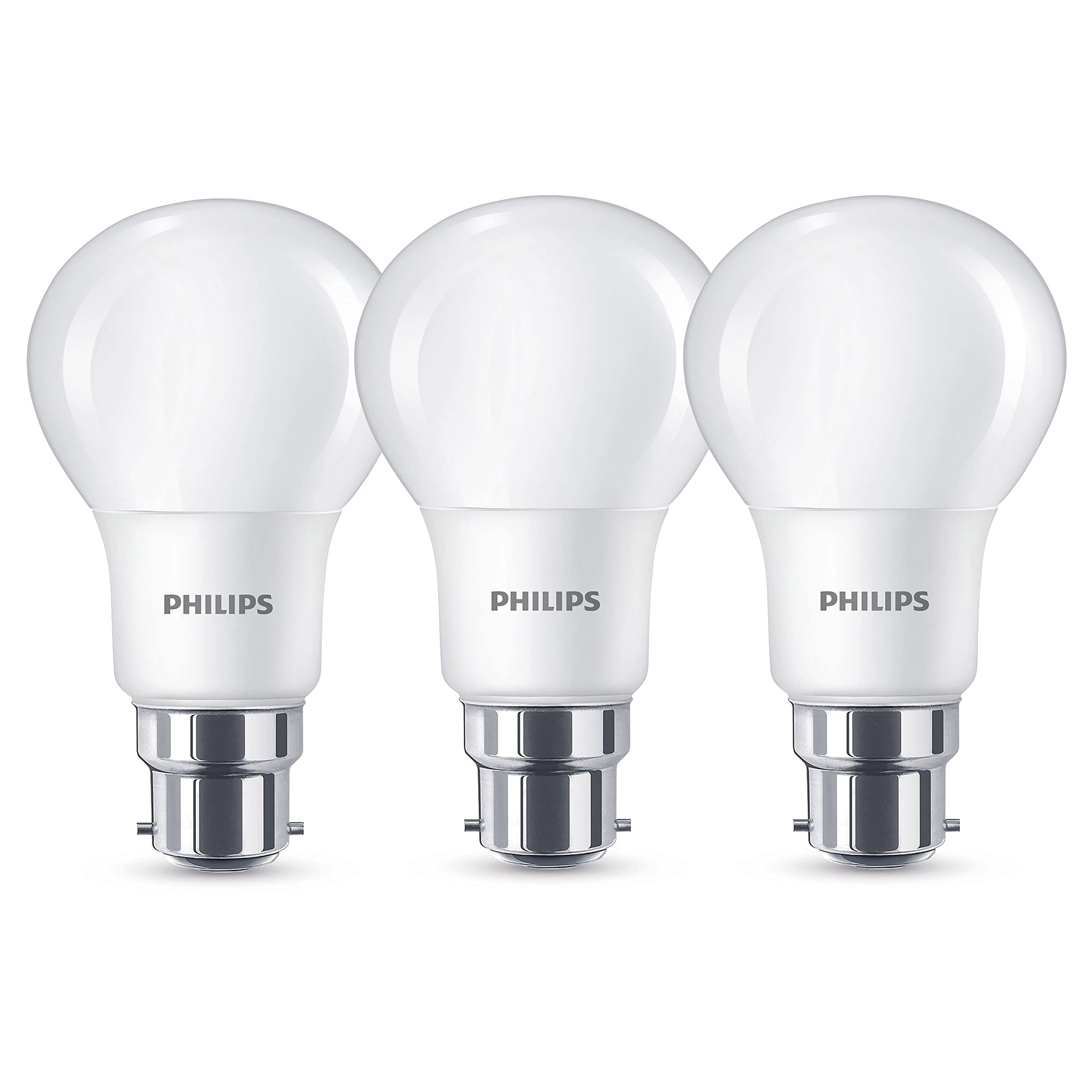 Philips 8w Corepro LED Bulb, 3 Pack, Bayonet Cap, 806 Lumens, 8718696657768
