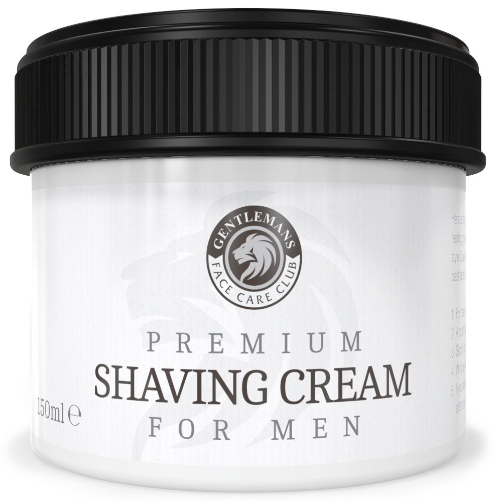 Shaving Cream - Luxury Sandalwood Shave Cream From Gentlemans Face Care Club - Large 90 Day Supply 150ml Pot + 100% Money Back Guarantee