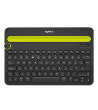 Logitech K380 Wireless Multi-Device Keyboard for Windows, Apple iOS, Apple TV android or Chrome, Bluetooth, Compact Space-Saving Design, PC/Mac/Laptop/Smartphone/Tablet, QWERTY UK Layout - Black