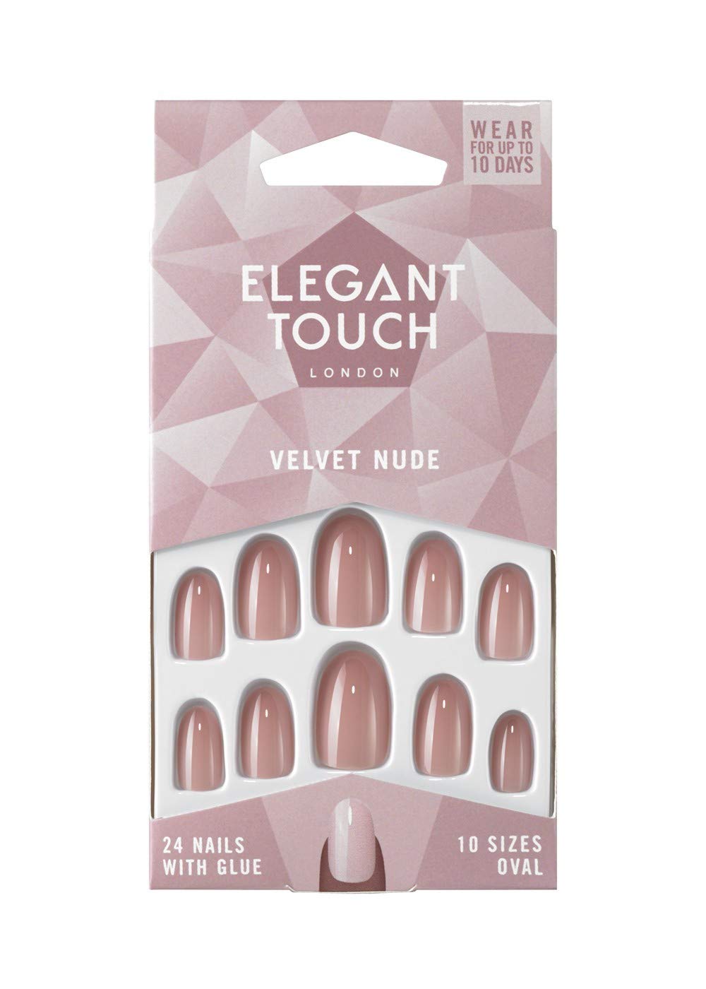 Elegant Touch Colour False Nails - VELVET ROSE (was Velvet Nude)