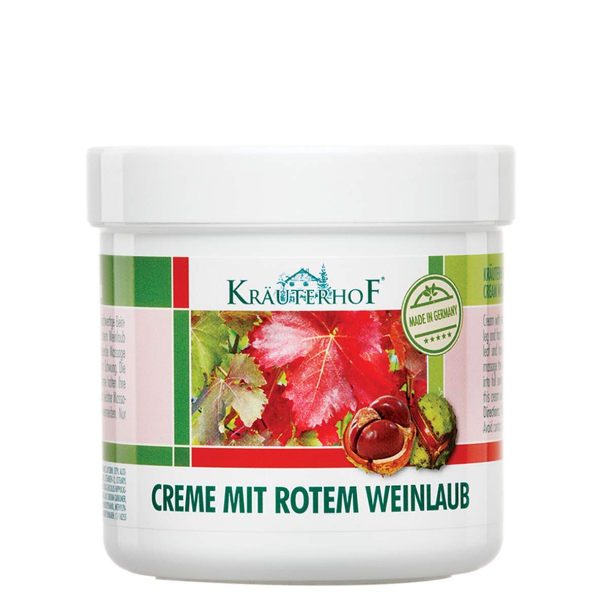 Kräuterhof Red Vines Leaf And Horse Chestnu Foot Cream for Varicose Veins 250 ml