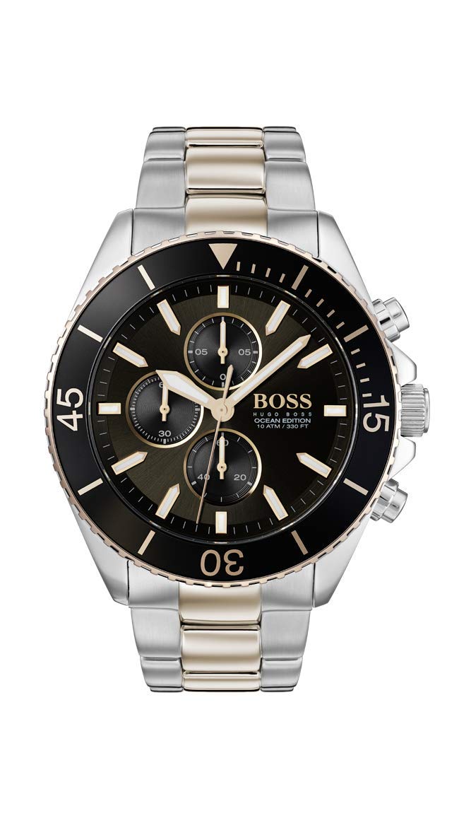 BOSS Mens Chronograph Quartz Watch with Stainless Steel Strap 1513705