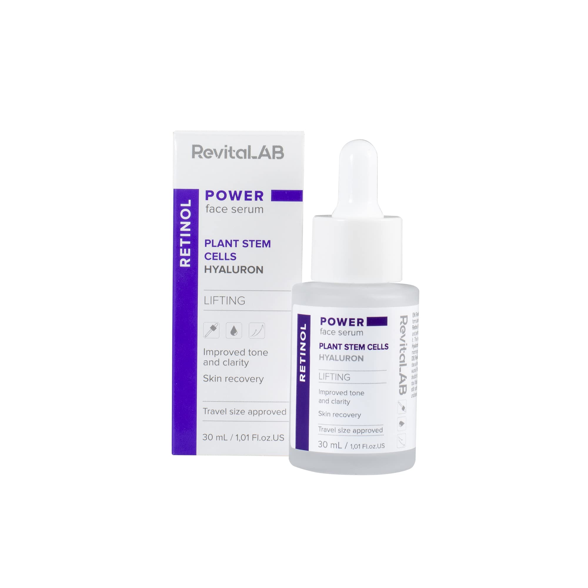 RevitaLAB Power Face Serum with Retinol and Plant Stem Cells