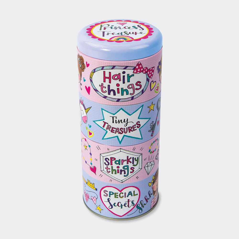 Rachel Ellen Princess Treasures Stacking Tin Hair Accessories and Sparkling Things