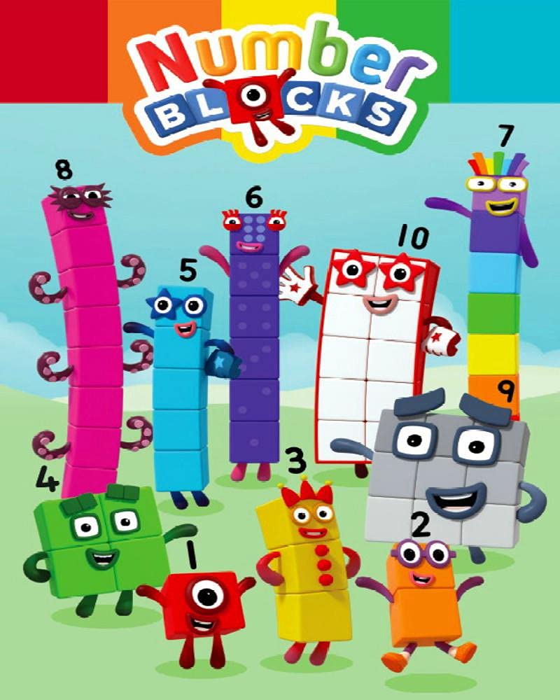 Numberblocks Fleece Blanket - Meet The Numberblocks Design - Bed Throw ...